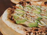 Turkey Bacon With Avocado Pizza