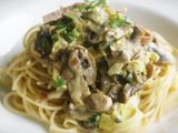 Spaghetti With Mushroom Platter