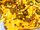 Minced meat potato with cheese Platter