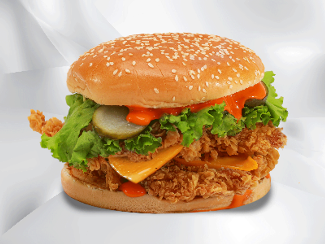 Super Chicken Zinger Burger Sandwich