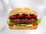 Metchicken Mexican Beef Burger Sandwich