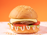 Beef Burger With Cheese Sandwich