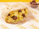 Scrambled Eggs And Oriental Sausage Sandwich