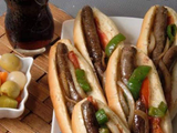 Grilled Oriental Sausage Sandwich