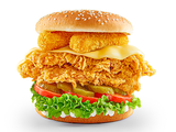 Fried Chicken Bomb Cheese Sandwich