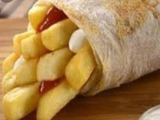 French Fries Sandwich Homemade