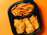 Chicken Pane With Pasta Meal