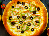 Smoked Creamy Turkey Pizza