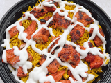 Lebanese Grilled Chicken Fatteh Meal