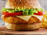 Chicken Burger With Cheese Sandwich