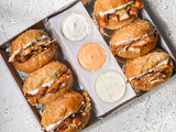 Charcoal Chicken Shawerma Bun Bread Box