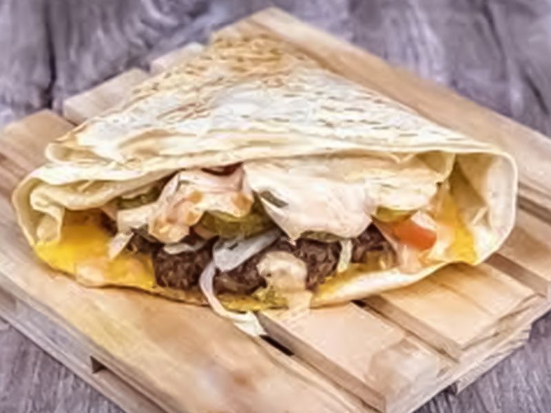 Beef Burger Crepe