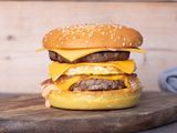 Double Beef Burger With Cheese Sandwich