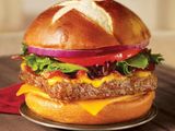 Meat burger meal