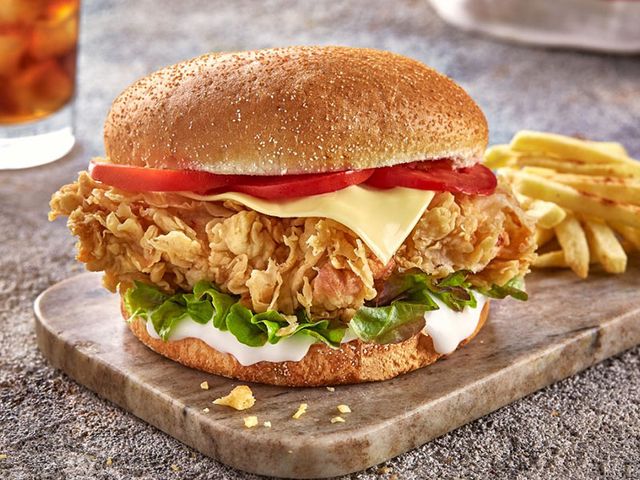 Cheesy Crispy Chicken Sandwich