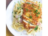 Chicken Pane with Pasta Meal