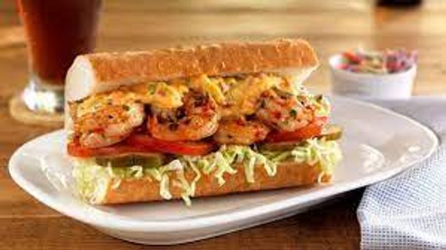cheddar shrimp sandwich