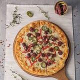 Oriental Sausage Pizza