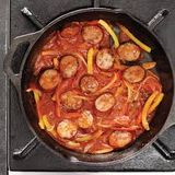 Oriental Sausage With Cheese Topping