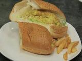 Plain Omelette Eggs Sandwich