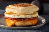 Omelette Eggs With Pastrami Sandwich