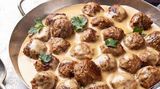 Kofta With Sesame Paste Salad And Potatoes Casserole