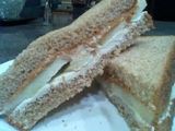 Cream with honey sandwich