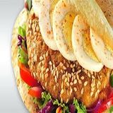 Mashed Potato With Baba Ghannoug And Taamia Sandwich
