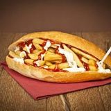 French Fries With Cheese Sandwich