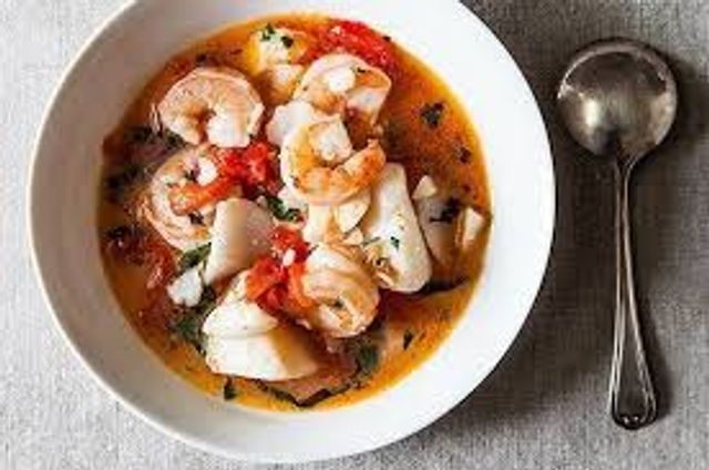 Seafood With Peel Soup