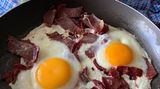 Pastrami With Eggs Sandwich