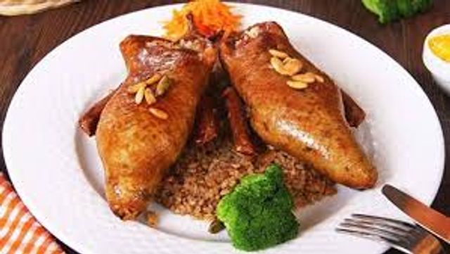 Pigeon Stuffed With Rice