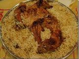 Half Chicken Mandi Biryani