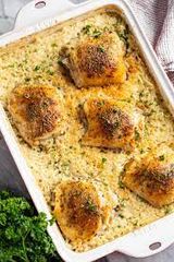 Oven Baked Rice With Chicken Casserole