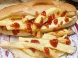 French Fries With Ketchup Sandwich