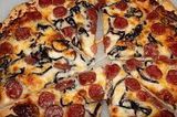 Oriental Sausage And Pastrami Pizza