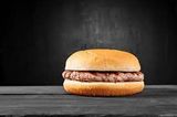 Plain beef burger sandwich