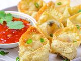 Fried Chicken Won Ton Spring Rolls