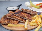 Liver And Giblets hawawshi Baladi Bread Sandwich