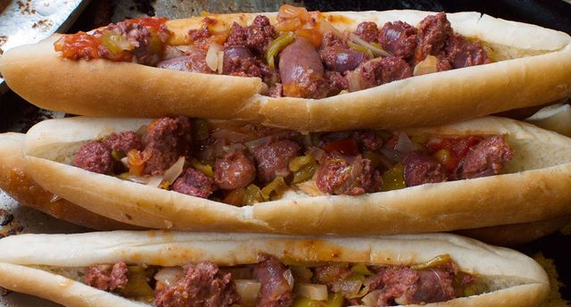 Oriental Sausage Sandwich