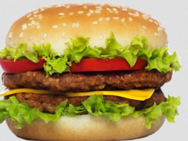 Jumbo Beef Burger With Cheese Sandwich