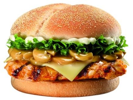Mushroom Chicken Burger