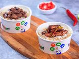 Mix Liver And Oriental Sausage Rice