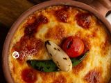 Oven Baked Macaroni With Minced Meat And Mozzarella cheese