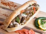 Oriental sausage sandwich