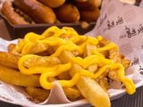 Potatoes With Melted Cheddar Cheese Platter