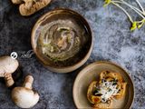Mushroom Soup With Whipped Cream