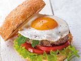 egg burger sandwich