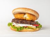 Mozzarella Beef Burger Sandwich