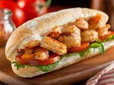 Grilled shrimp sandwich